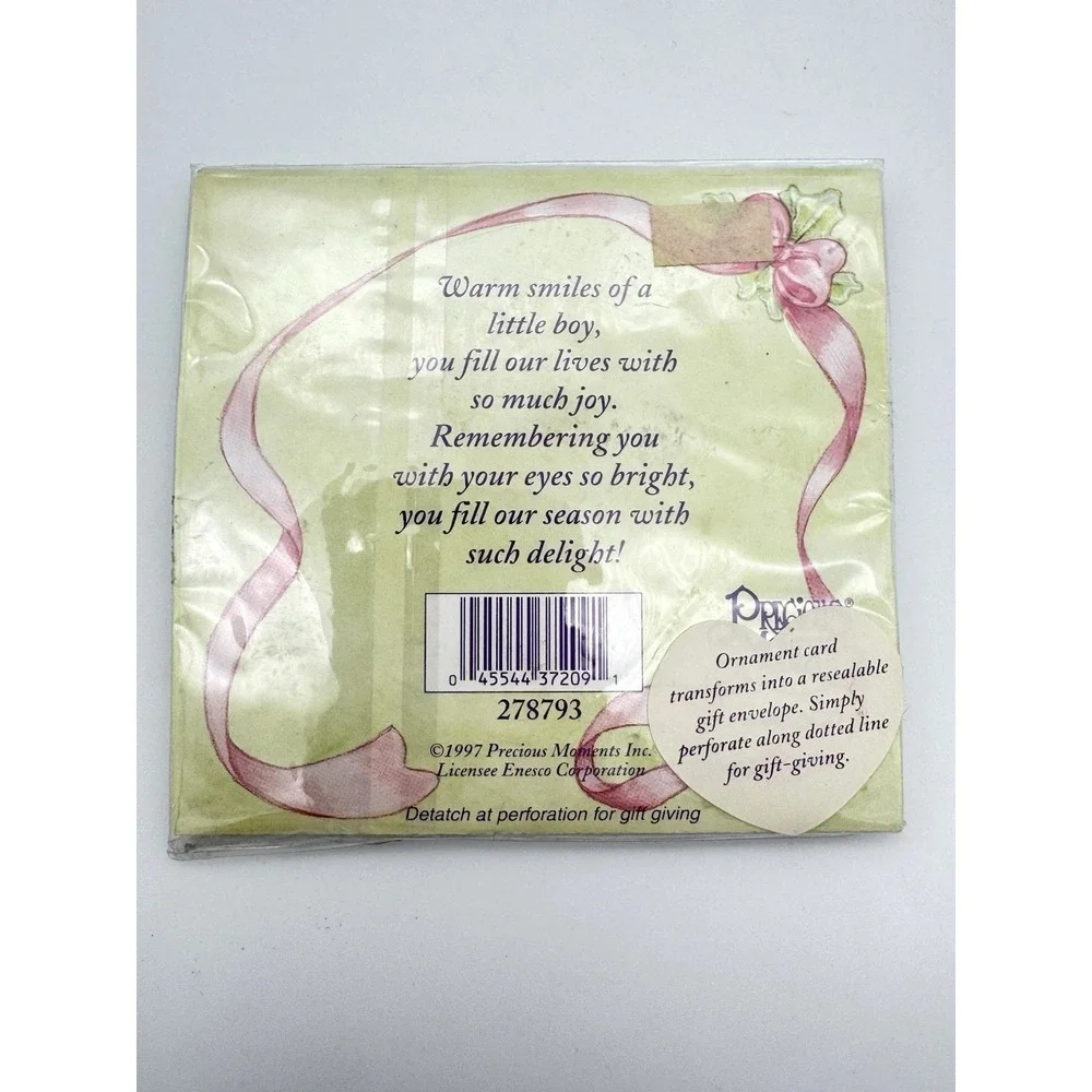 Precious Moments Remembering You Precious Little Boy Ornament 278793 New 2